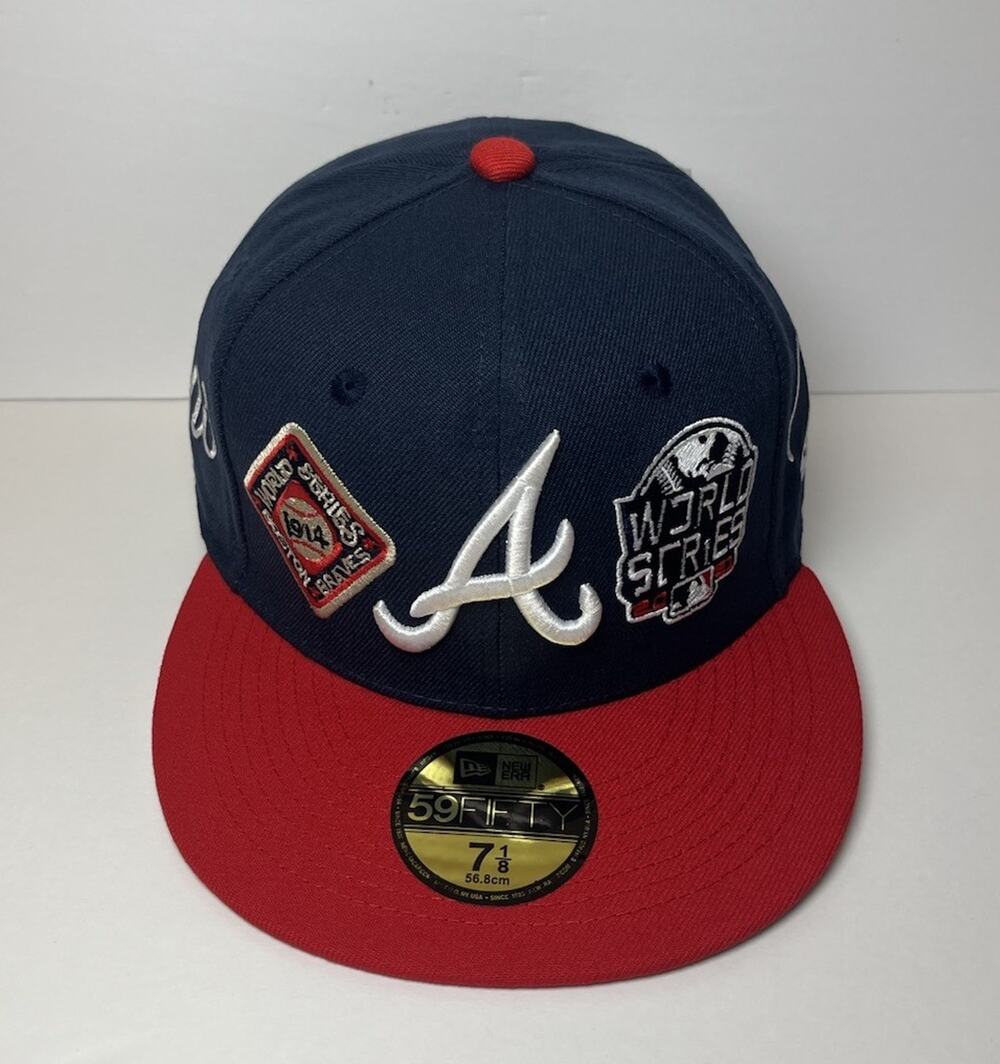 New Era 59FIFTY Atlanta / Boston Braves World Series Champions Hat 7 1/8 NWT